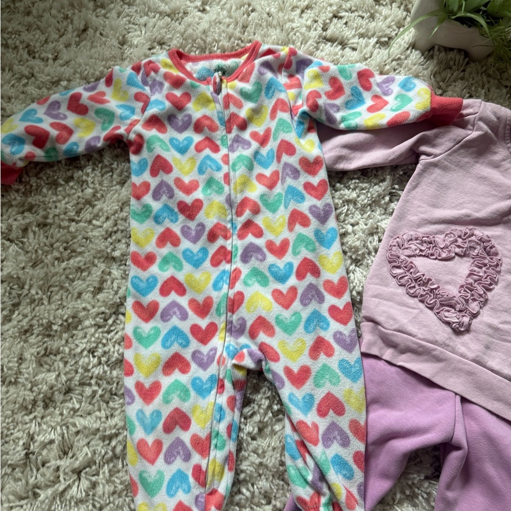 Colorful Heart Pattern Baby Onesie Bundle from Kids Headquarters - Picture 3 of 5